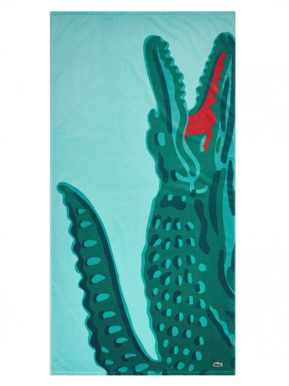 Lacoste Crocodile Print Beach Towel 36" x 72" 100% Cotton